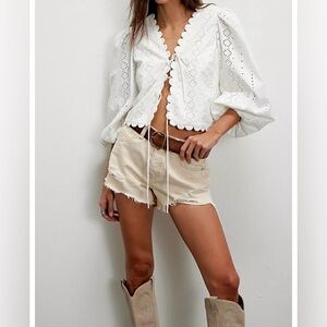 Free People We The Free Now or Never Denim Shorts